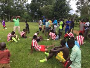 Boys Team during the Football Tournament