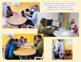 Support sessions for aid recipients