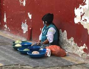 Humanitarian Aid to Street Vendors in Otavalo