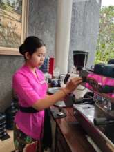 Setia trained as waitress