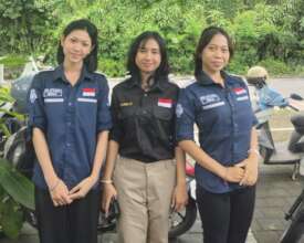 Vocational students studying in administration