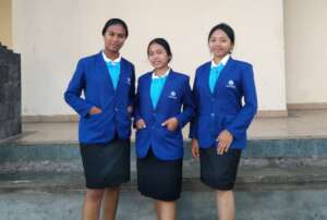 Three vocational students from karangasem