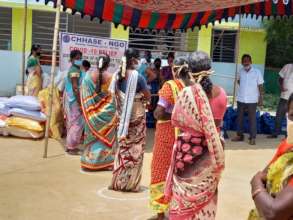 Dry ration kit distribution to wage workers