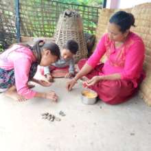 Social media post teaching your children at home