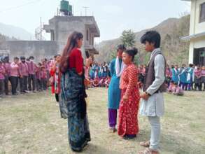 Street drama performance at Ajhinghare