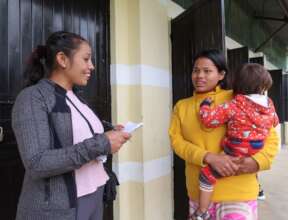 Interviewing community members