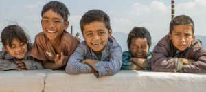 Happy group of boys