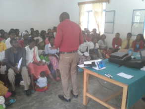 Teen mothers in receiving training