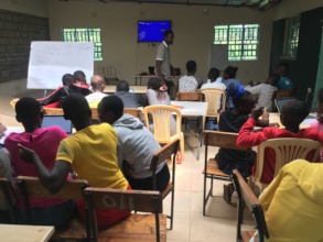 Students attending a STEM camp at Akili Academy
