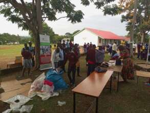 school uniforms and sanitary pads distributions