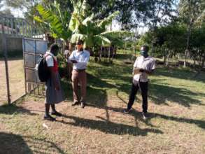 Temperature check as girls report to school