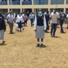 One of the Akili Girls at her new high school