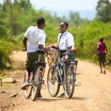 We give bicycles for girls to cycle to school