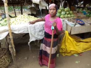 A Member of SADIFFAG sales the water melon