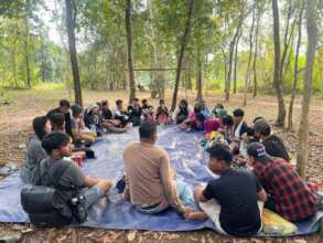 All participants meeting before the mission starts