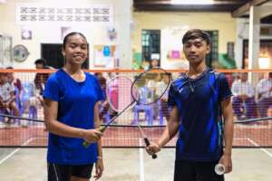 Badminton players