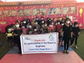 Hope Bus kids celebrate the Road to Baghdad!