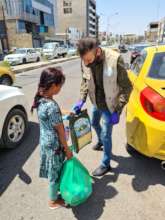 Street children receiving COVID support