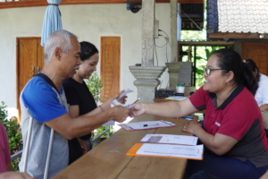 Transport allowance distribution in Karangasem