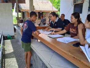 Allowance distribution in Karangasem