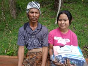 Student and parent in the event