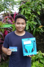 12 grader received the gift for his participation