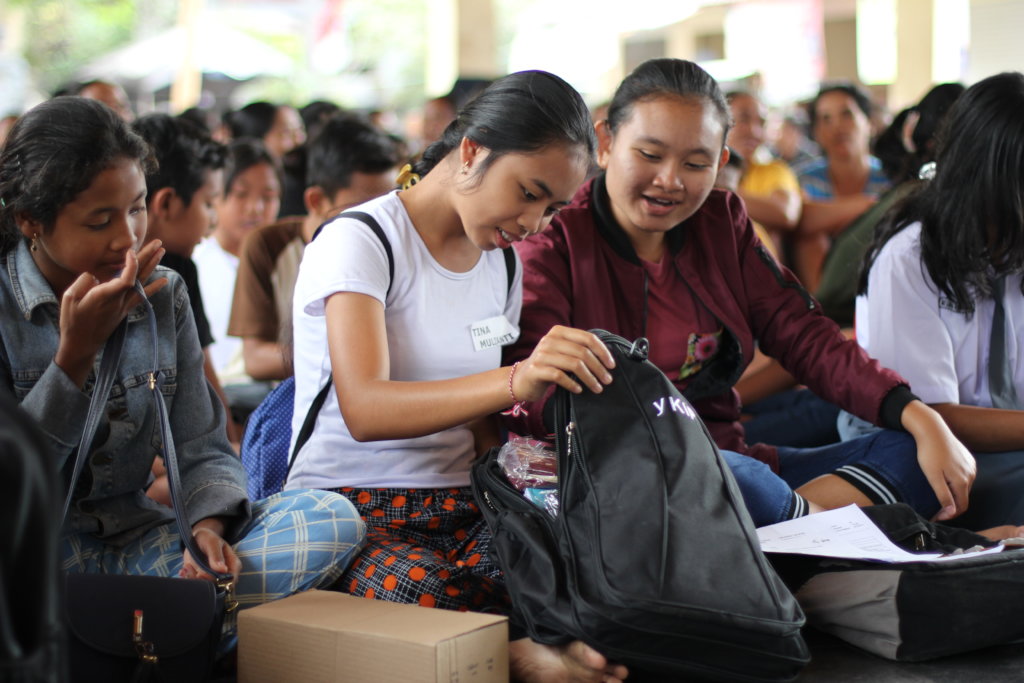 Sponsored students in Karangasem