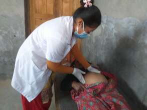 Pregnancy checkup at Maila, Humla.