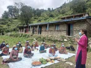 Nutrition workshop for mothers at Photu, Mugu.