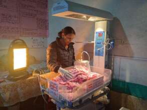 PHASE Nepal staff Nurturing premature baby