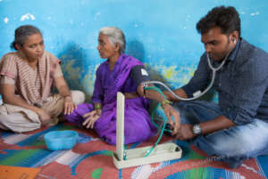 A home visit in a rural commitee