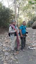 Members of the macaw team in the field Dec 2020