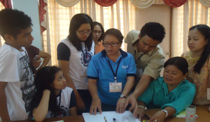 ASOLC participants preparing for their mock lesson