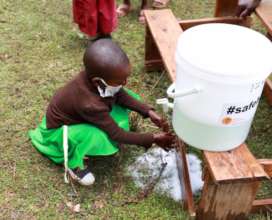 Soap and water handwashing stations