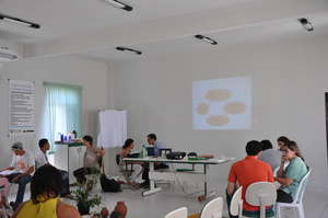 Group meetings with local educators in Pintadas