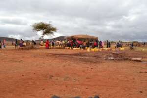 Women Fetching Water at a water point