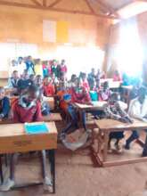 Children attending the Holiday school camp