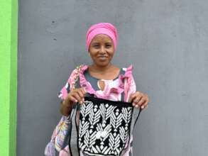 Artisan with her bag