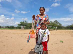 Rosa and one of her children