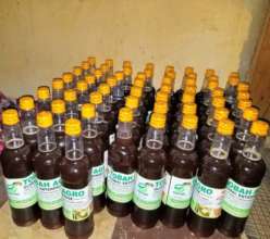 Processed honey from a youth beneficiary