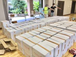 Boxes ready for pickup