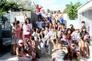The children living in the cemetery