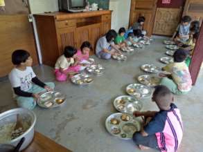 Arriving at the orphanage