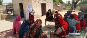 educational sessions with the local women