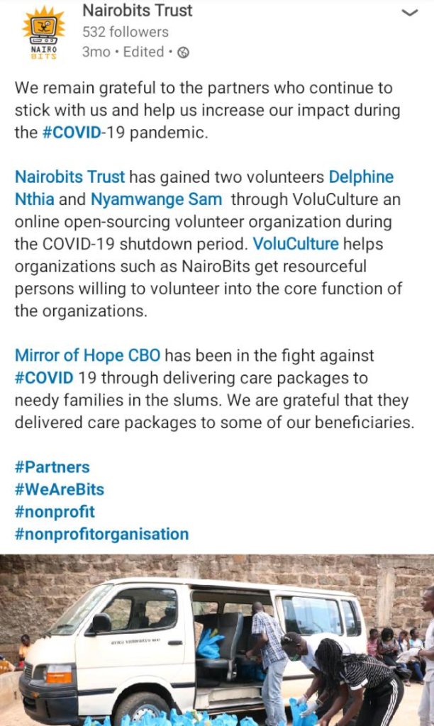 Help 500 Kenyan Nonprofits Move Volunteers Online