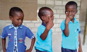 Kindergartners at Source Divine