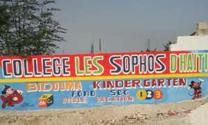 The Outside Wall of College Les Sophos