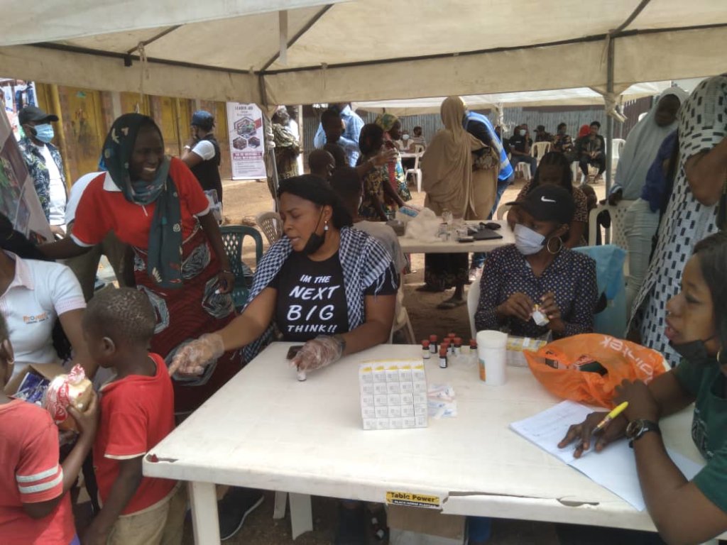 IDP Camp outreach during World Malaria Day
