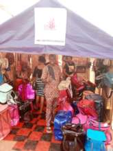 BSOF BAGS PRODUCED BY THE TRAINEES AT THE CENTRE