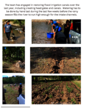 Photos of Irrigation Restoration Work